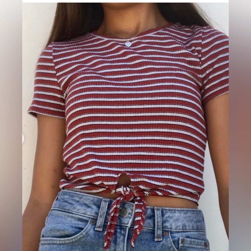 Striped baby tee